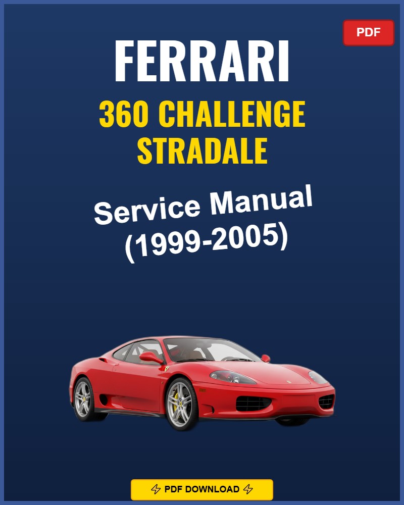 Ferrari 360 Challenge Stradale 1999-2005 Repair Workshop Manual | 1999 2000