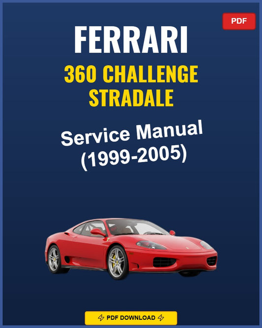 Ferrari 360 Challenge Stradale 1999-2005 Repair Workshop Manual | 1999 2000