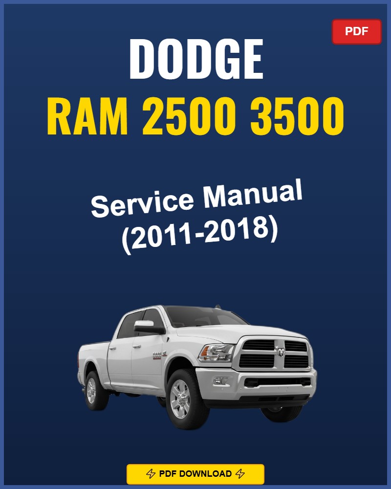 Dodge Ram 2500 3500 2011-2018 Repair Workshop Manual | 2011 2012 2013 2014