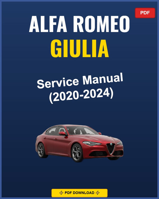 Alfa Romeo Giulia 2020-2024 Repair Workshop Manual | 2020 2021 2022 2023