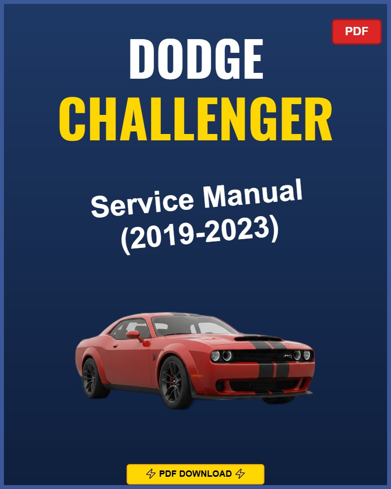 Dodge Challenger 2019-2023 Repair Workshop Manual | 2019 2020 2021 2022 2023