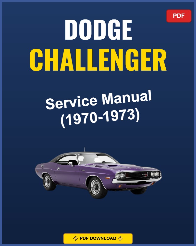 Dodge Challenger 1970 Repair Workshop Manual | 1970
