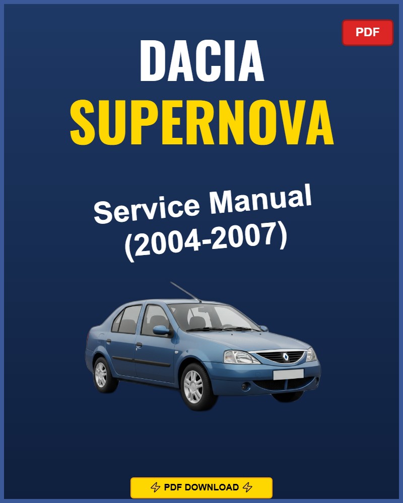 Dacia Supernova 2004 Repair Workshop Manual | 2004