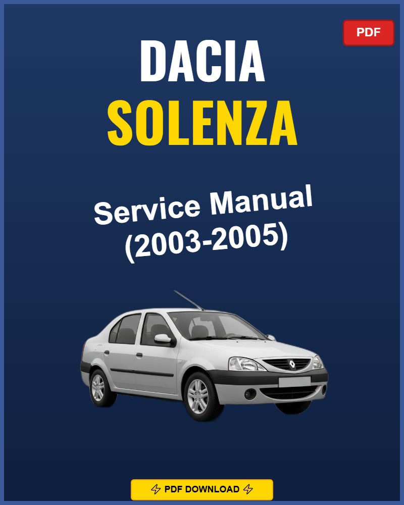Dacia Solenza 2003-2005 Repair Workshop Manual | 2003 2004 2005