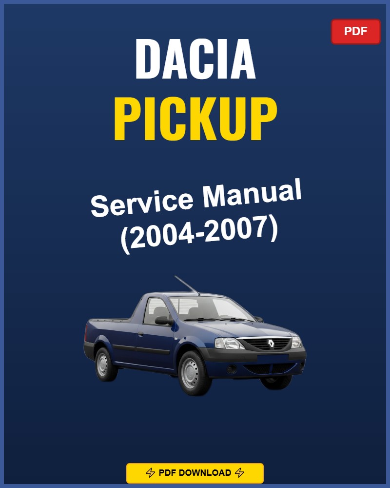 Dacia Pickup 2004 Repair Workshop Manual | 2004