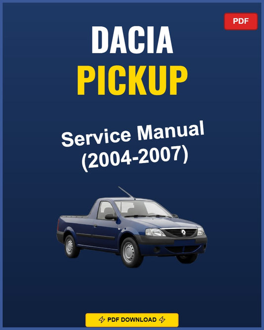 Dacia Pickup 2004 Repair Workshop Manual | 2004
