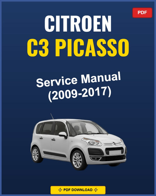 Citroen C3 Picasso 2009-2017 Repair Workshop Manual | 2009 2010 2011 2012