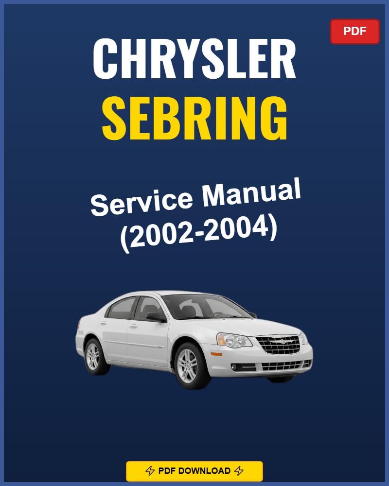 Chrysler Sebring 2002-2004 Repair Workshop Manual | 2002 2003 2004