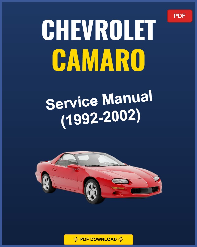 Chevrolet Camaro 1992-2002 Repair Workshop Manual | 1992 1993 1994 1995
