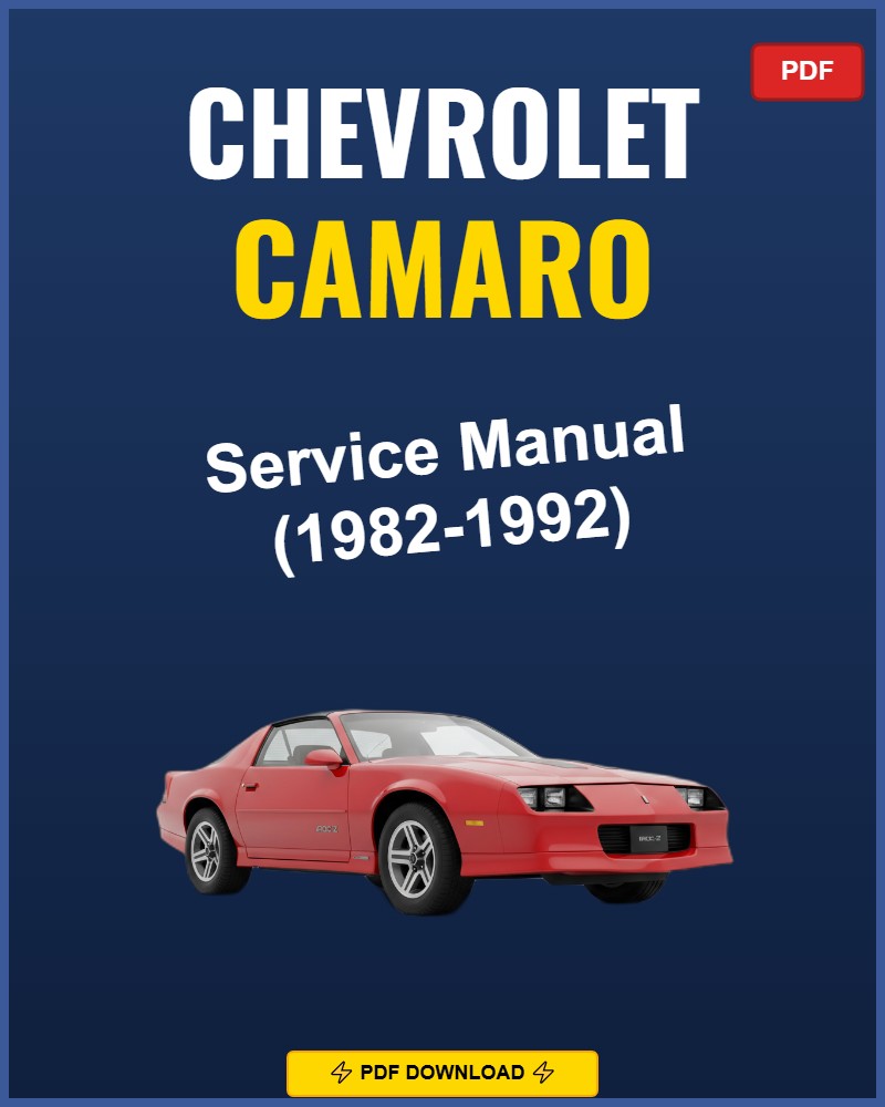 Chevrolet Camaro 1982-1992 Repair Workshop Manual | 1982 1983 1984 1985 1986
