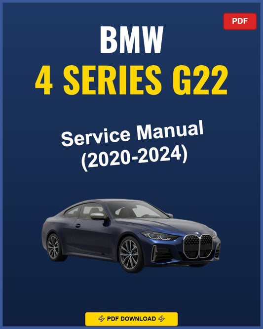 Bmw 4 Series G22 2020-2024 Repair Workshop Manual | 2020 2021 2022 2023 2024