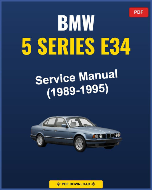 BMW 5 Series E34 1989-1995 Repair Workshop Manual | 1989 1990 1991 1992