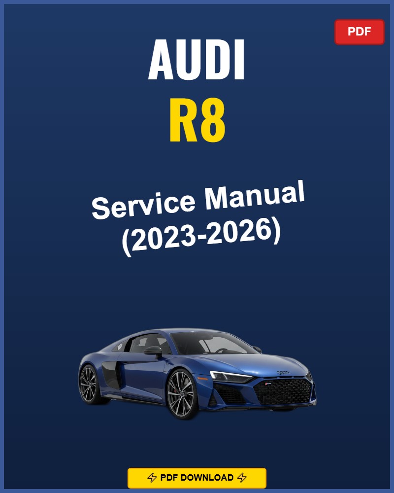 Audi R8 2023 Repair Workshop Manual | 2023