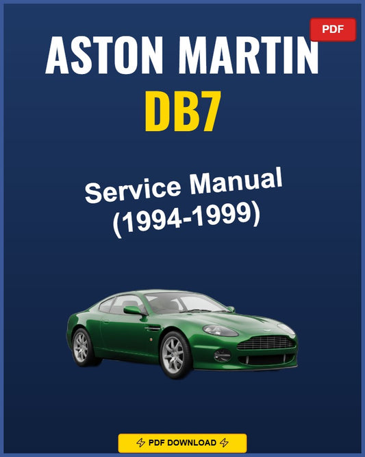 Aston Martin Db7 1994-1999 Repair Workshop Manual | 1994 1995 1996 1997 1998