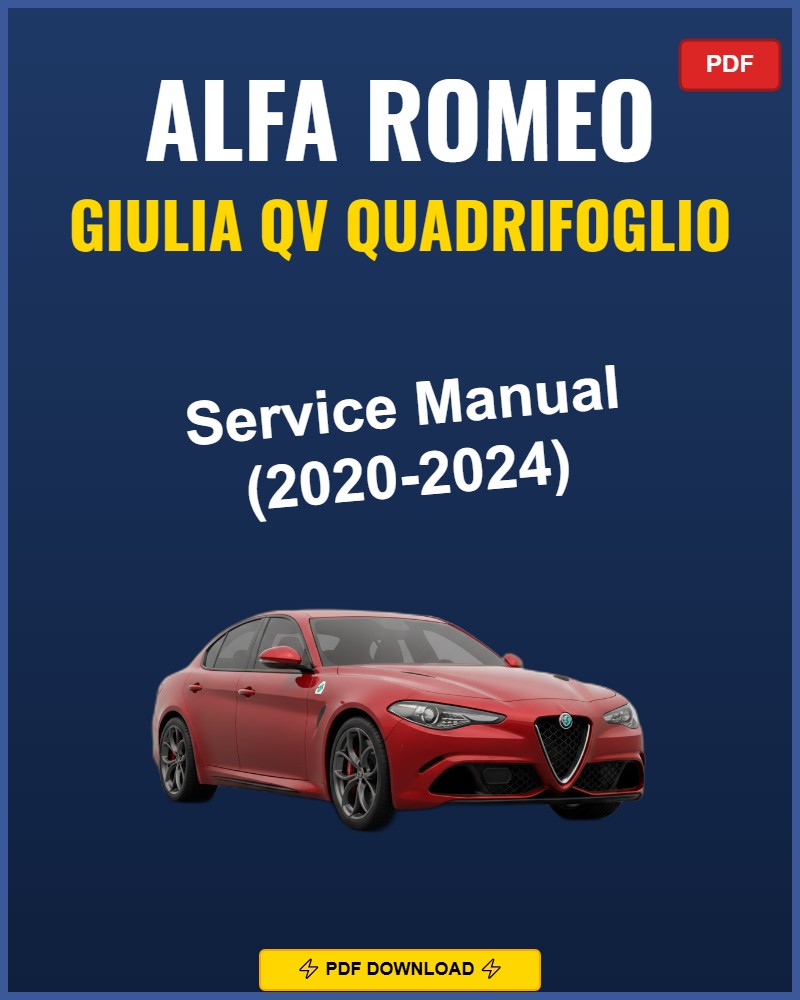 Alfa Giulia Qv Quadrifoglio 2020-2024 Repair Workshop Manual | 2020 2021 202