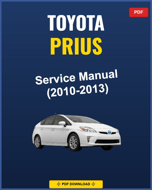 Toyota Prius 2010 Repair Workshop Manual | 2010