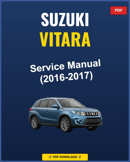 Suzuki Vitara 2016-2017 Repair Workshop Manual | 2016 2017