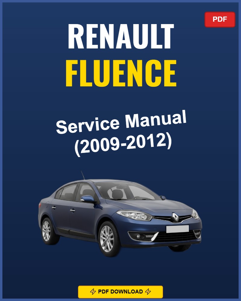 Renault Fluence 2009-2012 Repair Workshop Manual | 2009 2010 2011 2012