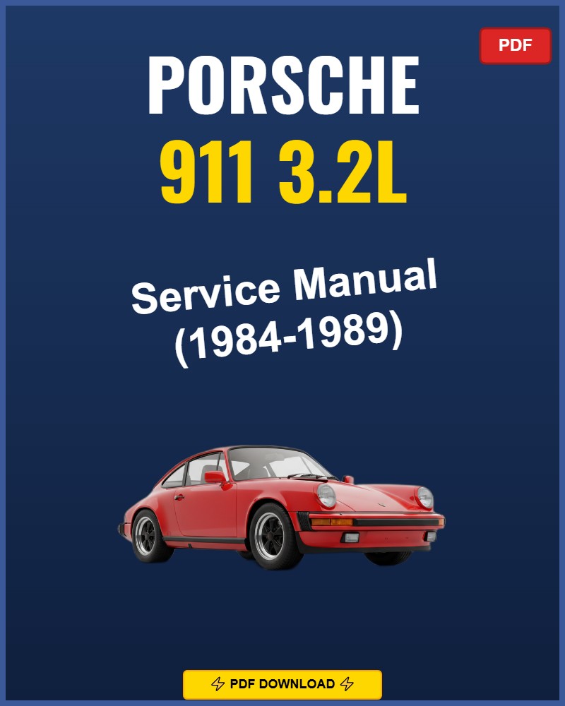 Porsche 911 3.2L 1984-1989 Repair Workshop Manual | 1984 1985 1986 1987
