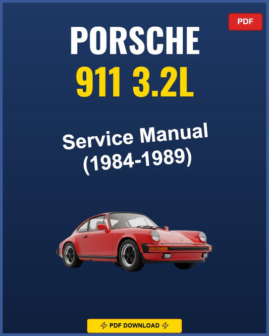 Porsche 911 3.2L 1984-1989 Repair Workshop Manual | 1984 1985 1986 1987