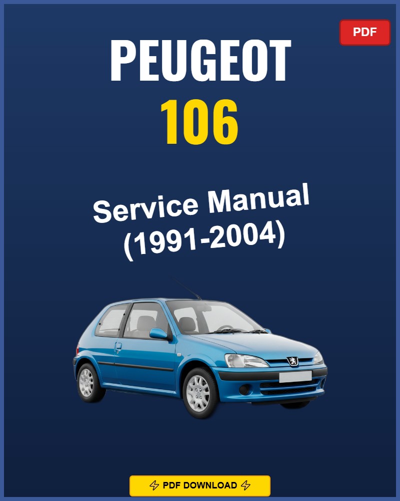 Peugeot 106 1991-2004 Repair Workshop Manual | 1991 1992 1993 1994 1995 1996