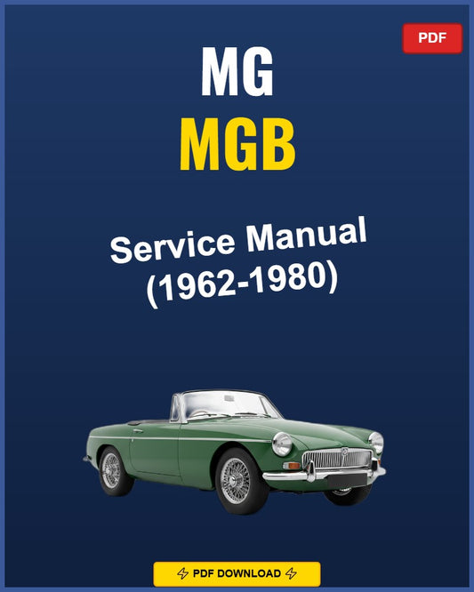 Mg Mgb 1962-1980 Repair Workshop Manual | 1962 1963 1964 1965 1966 1967 1968