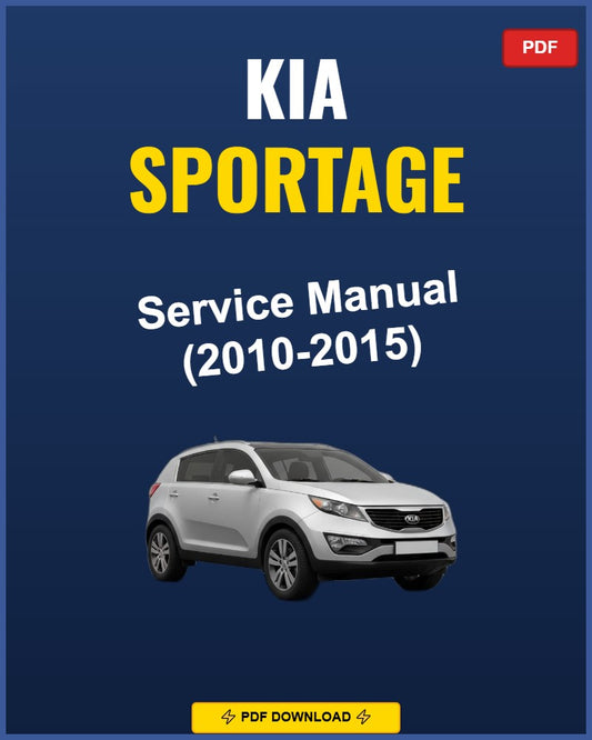 Kia Sportage 2010-2015 Repair Workshop Manual | 2010 2011 2012 2013 2014 201