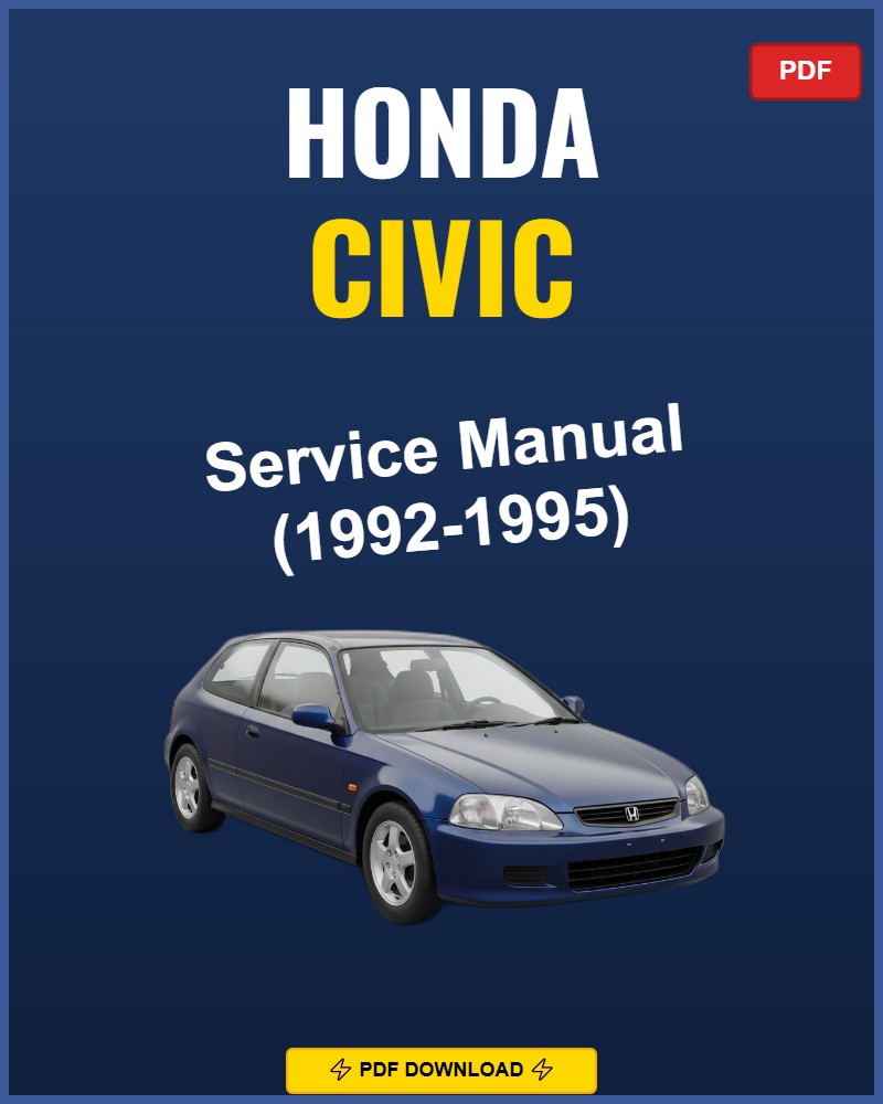 Honda Civic 1992-1995 Repair Workshop Manual | 1992 1993 1994 1995