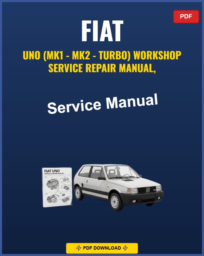 Fiat Uno MK1-Mk2 Turbo Repair Workshop Manual