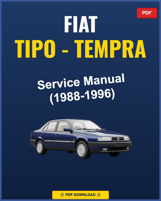 Fiat Tipo - Tempra 1988-1996 Repair Workshop Manual | 1988 1989 1990 1991 19