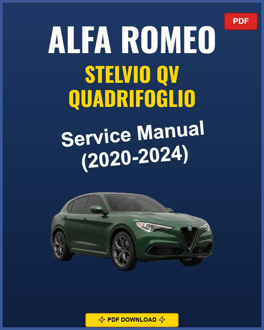 Alfa Romeo Stelvio Quadrifoglio 2020-2024 Repair Workshop Manual | 2020 2021