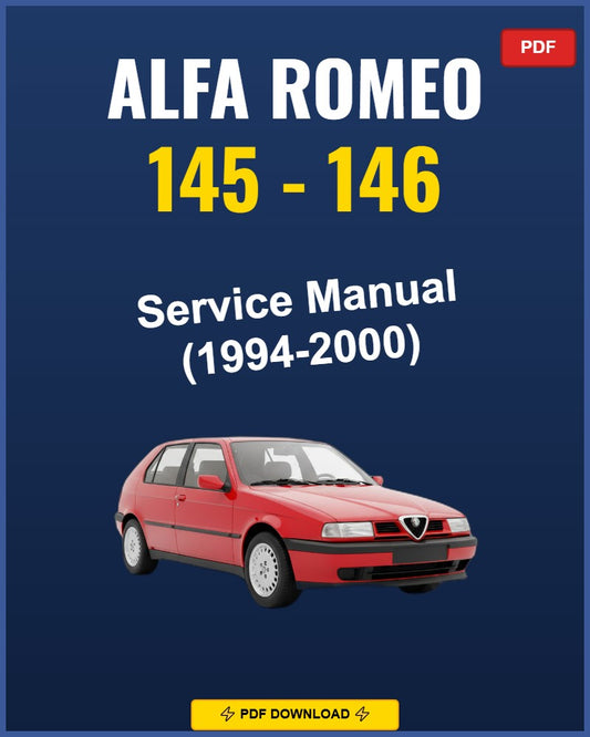 Alfa Romeo 145-146 1994-2000 Repair Workshop Manual | 1994 1995 1996 1997