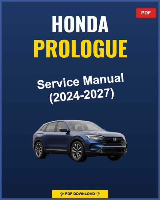 Honda Prologue 2024 Repair Workshop Manual | 2024