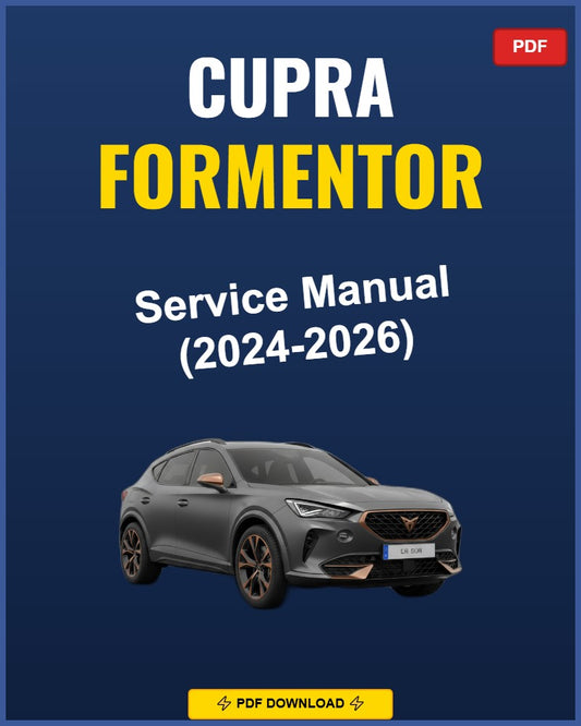 Cupra Formentor 2024-2026 Repair Workshop Manual | 2024 2025 2026