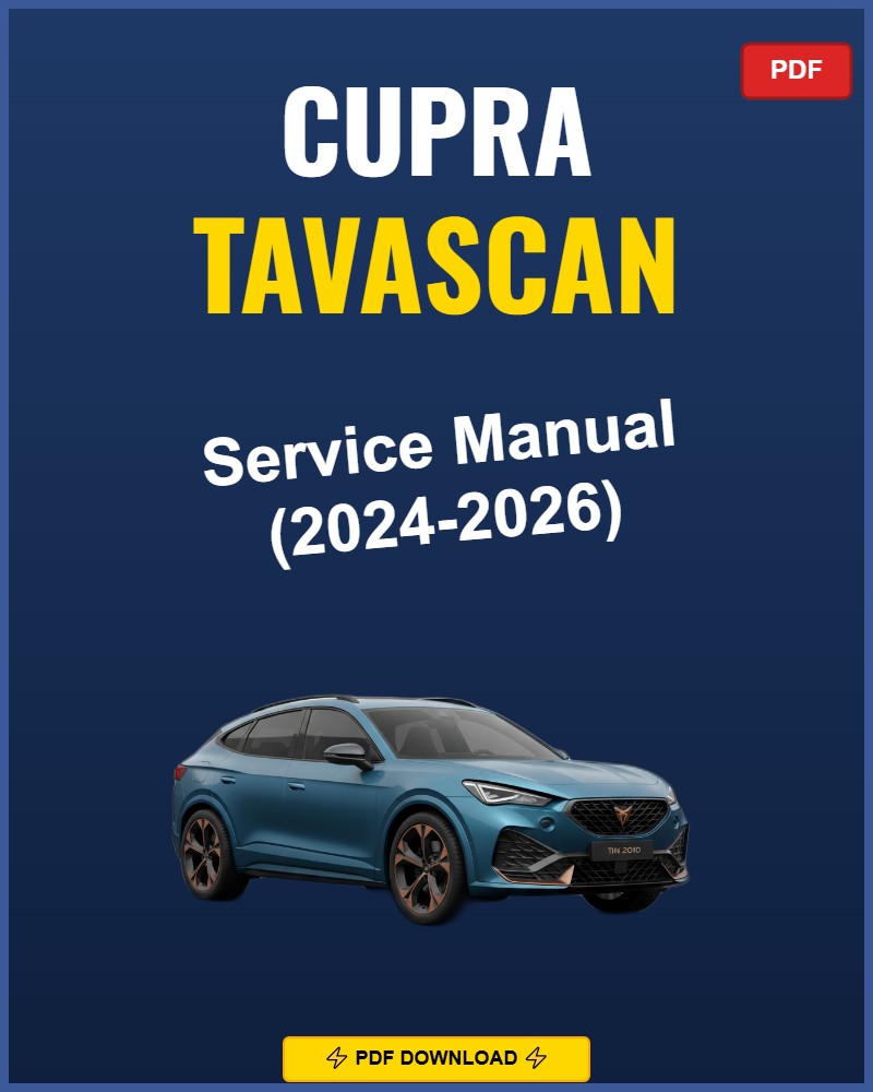 Cupra Tavascan 2024-2026 Repair Workshop Manual | 2024 2025 2026