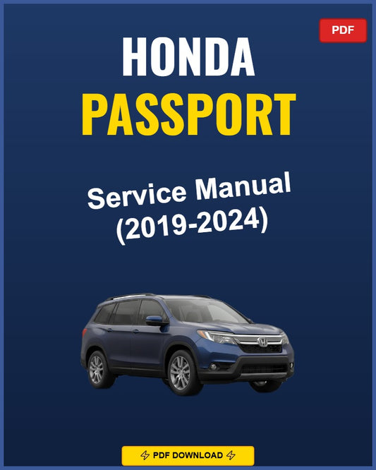 Honda Passport 2019-2024 Repair Workshop Manual | 2019 2020 2021 2022 2023