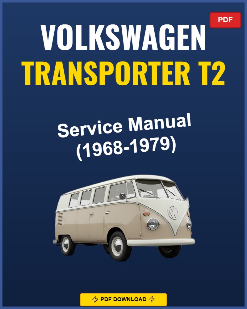 Volkswagen Transporter T2 1968-1979 Repair Workshop Manual | 1968 1969 1970