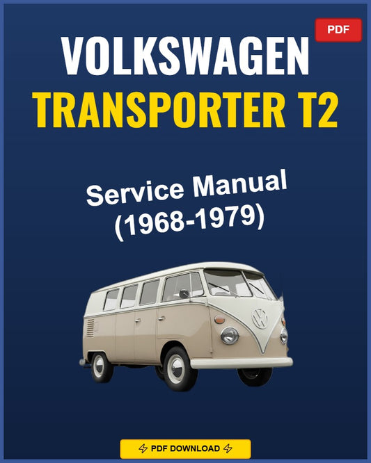 Volkswagen Transporter T2 1968-1979 Repair Workshop Manual | 1968 1969 1970