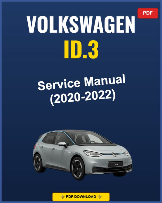 Volkswagen Id.3 2020-2022 Repair Workshop Manual | 2020 2021 2022