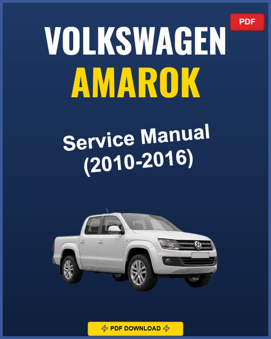 Volkswagen Amarok 2010-2016 Repair Workshop Manual | 2010 2011 2012 2013 201