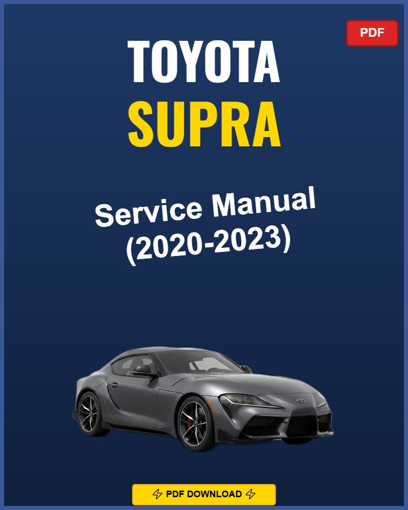 Toyota Supra 2020 Repair Workshop Manual | 2020