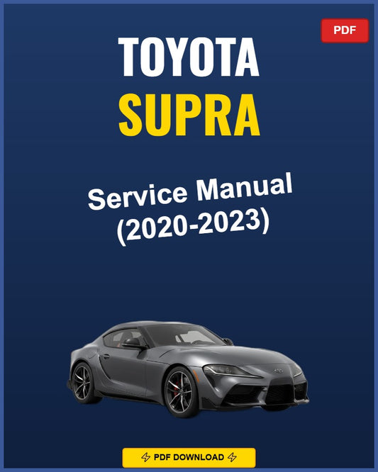 Toyota Supra 2020 Repair Workshop Manual | 2020