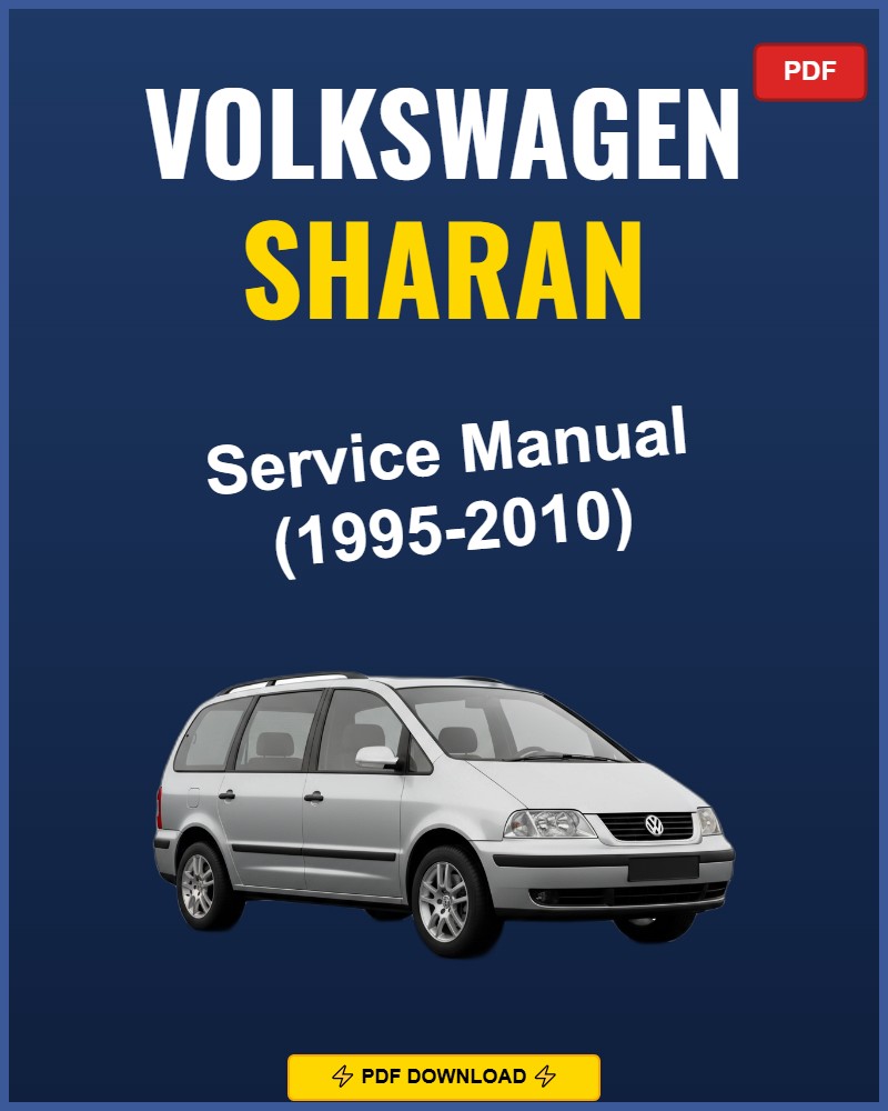 Volkswagen Sharan 1995-2010 Repair Workshop Manual | 1995 1996 1997 1998 199