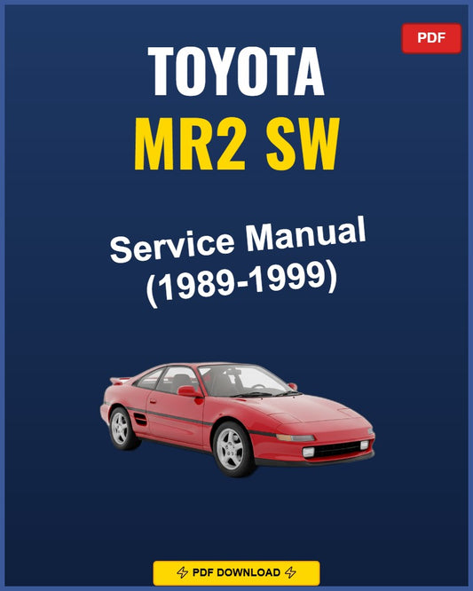 Toyota Mr2 Sw 1989-1999 Repair Workshop Manual | 1989 1990 1991 1992