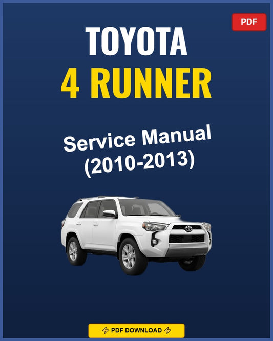Toyota 4Runner 2010 Repair Workshop Manual | 2010