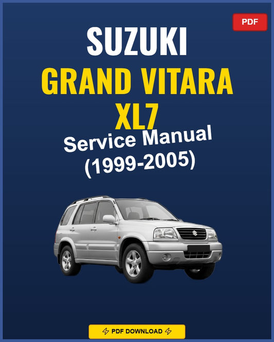 Suzuki Grand Vitara Xl7 1999-2005 Repair Workshop Manual | 1999 2000 2001