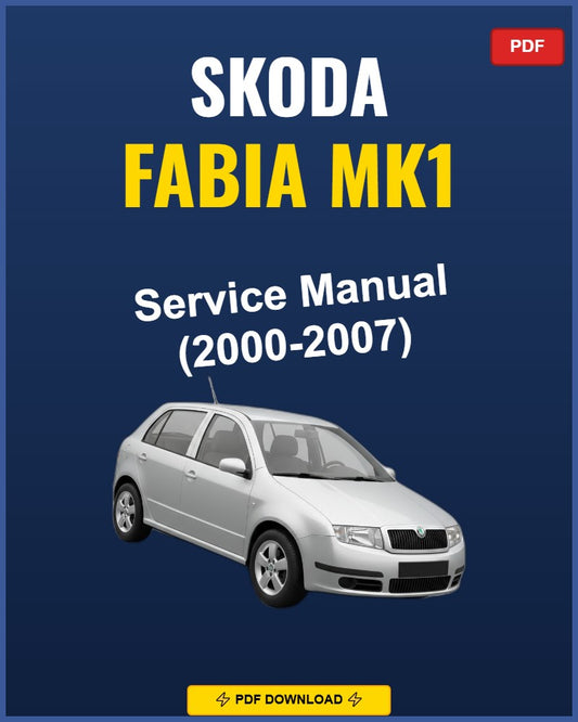 Skoda Fabia Mk1 2000-2007 Repair Workshop Manual | 2000 2001 2002 2003