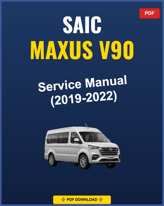 Saic Maxus V90 2019 Repair Workshop Manual | 2019