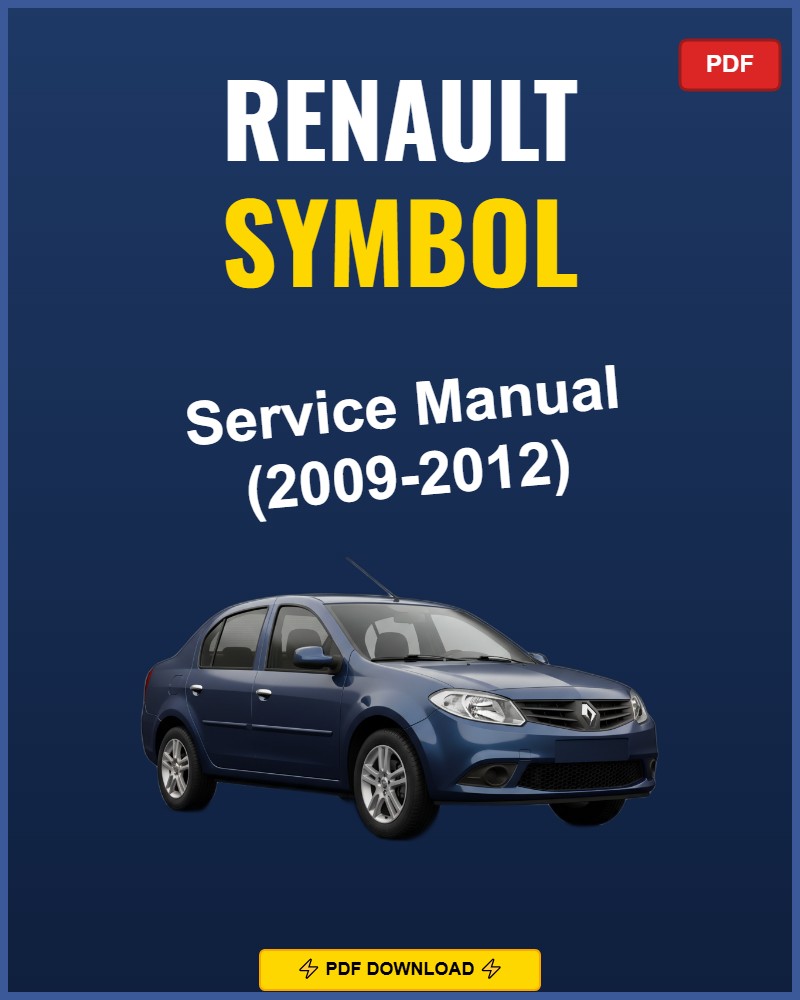 Renault Symbol 2009 Repair Workshop Manual | 2009