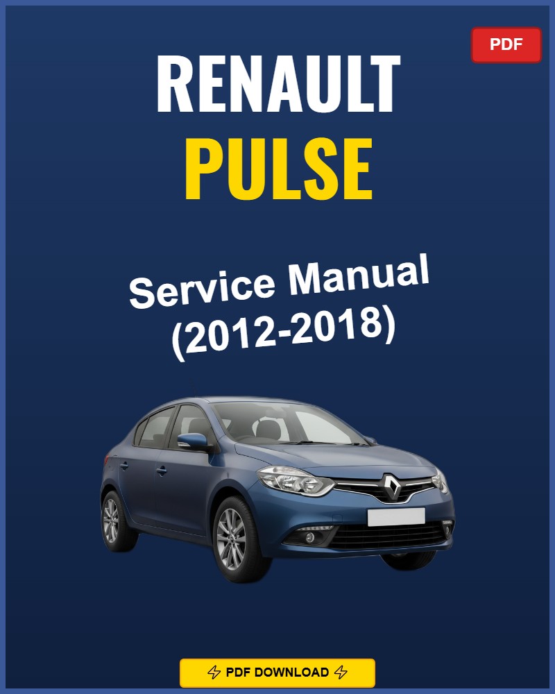 Renault Pulse 2012-2018 Repair Workshop Manual | 2012 2013 2014 2015 2016